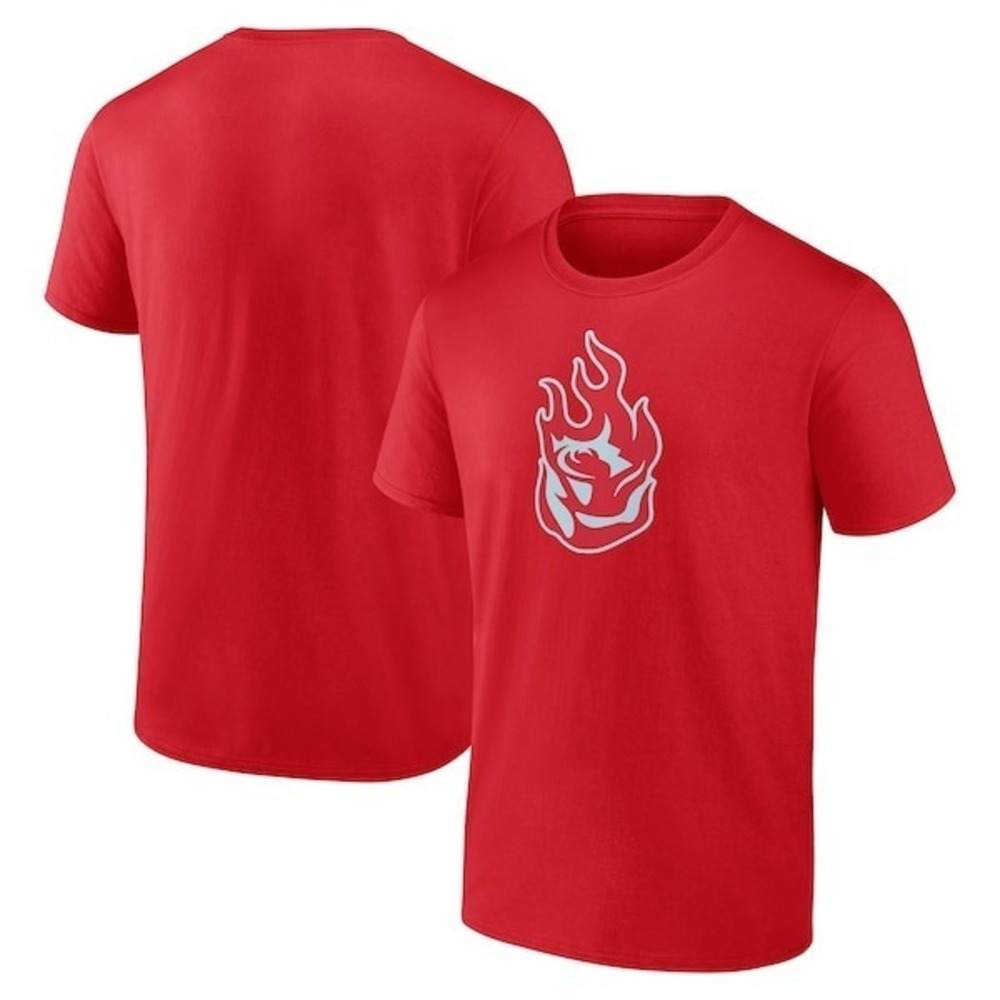 Unisex Portland Fire Red Team Logo T-Shirt